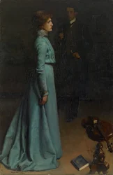 La signora in blu